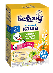 Молочная тыквенно-яблочно-рисовая каша