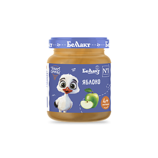 Фруктовое детское пюре «Беллакт». Яблоко