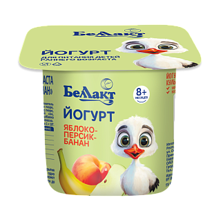 Йогурт для питания детей раннего возраста «Яблоко-персик-банан»