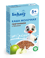 Каша сухая молочная быстрорастворимая для детского питания гречневая с яблоком и пребиотиком