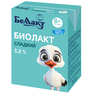 Биолакт сладкий для питания детей раннего возраста