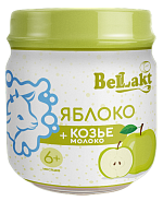 Фруктовое детское пюре «Беллакт». Яблоко с козьим молоком
