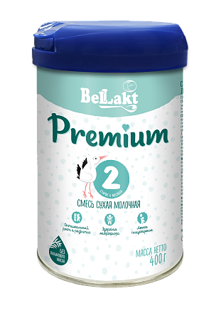 Смесь сухая молочная для питания детей раннего возраста  "Bellakt Premium 2" 